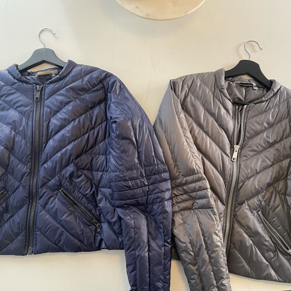 Athleta Bundle of five Women's Jackets -Black, Blue, Gray, Silver Size:M 
EUC - Picture 2 of 13